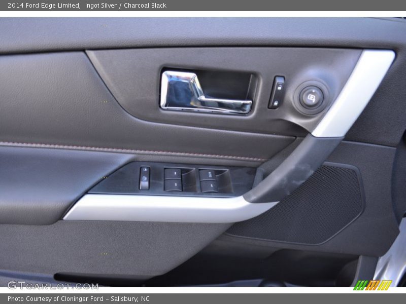Ingot Silver / Charcoal Black 2014 Ford Edge Limited