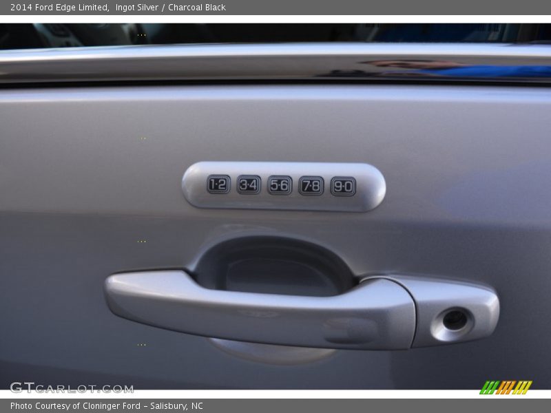 Ingot Silver / Charcoal Black 2014 Ford Edge Limited