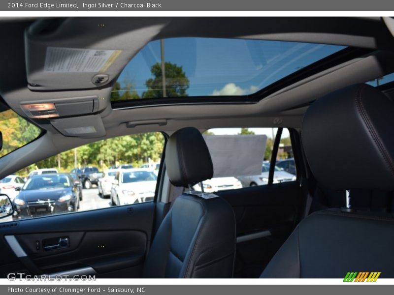 Ingot Silver / Charcoal Black 2014 Ford Edge Limited