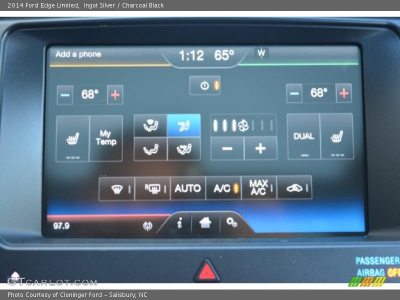 Ingot Silver / Charcoal Black 2014 Ford Edge Limited