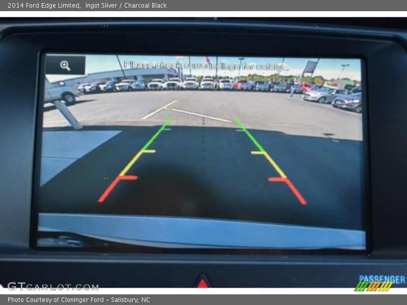 Ingot Silver / Charcoal Black 2014 Ford Edge Limited