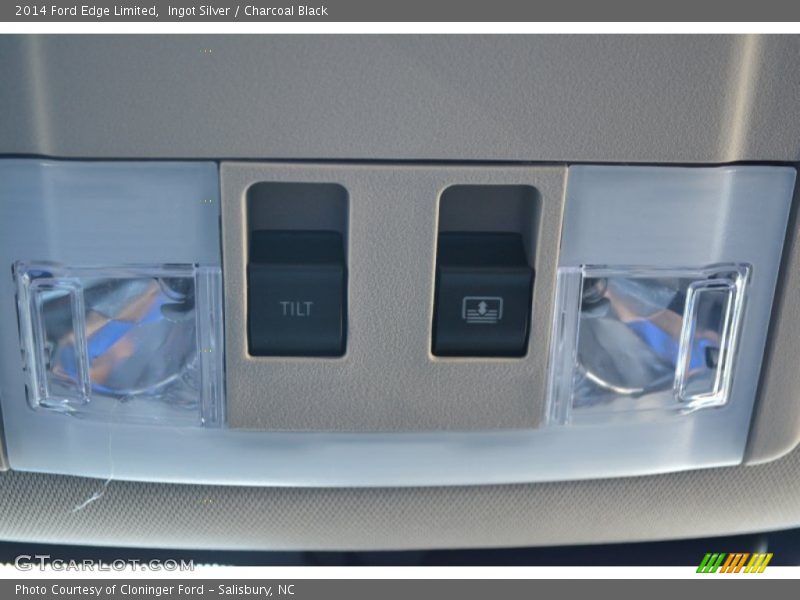 Ingot Silver / Charcoal Black 2014 Ford Edge Limited