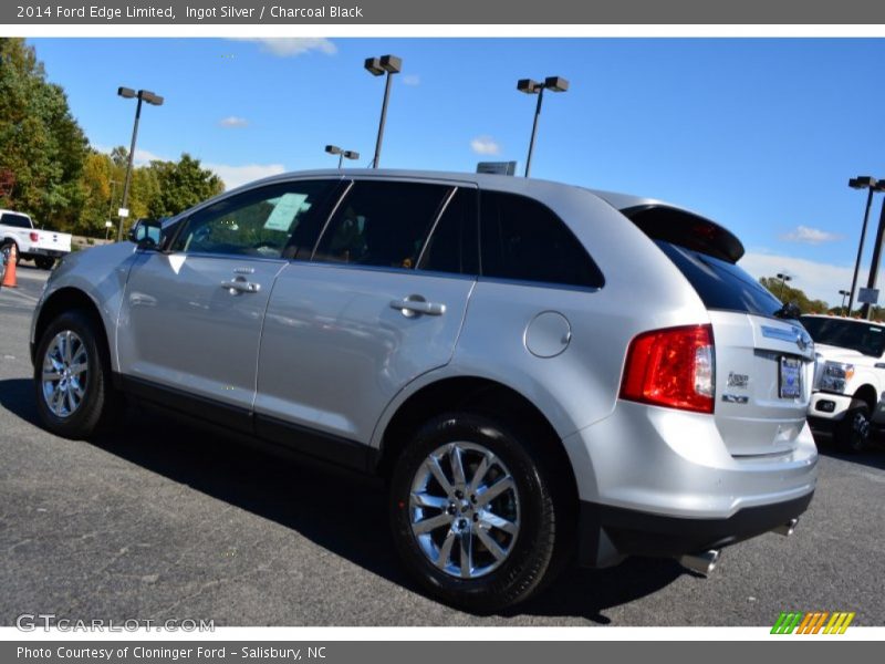 Ingot Silver / Charcoal Black 2014 Ford Edge Limited