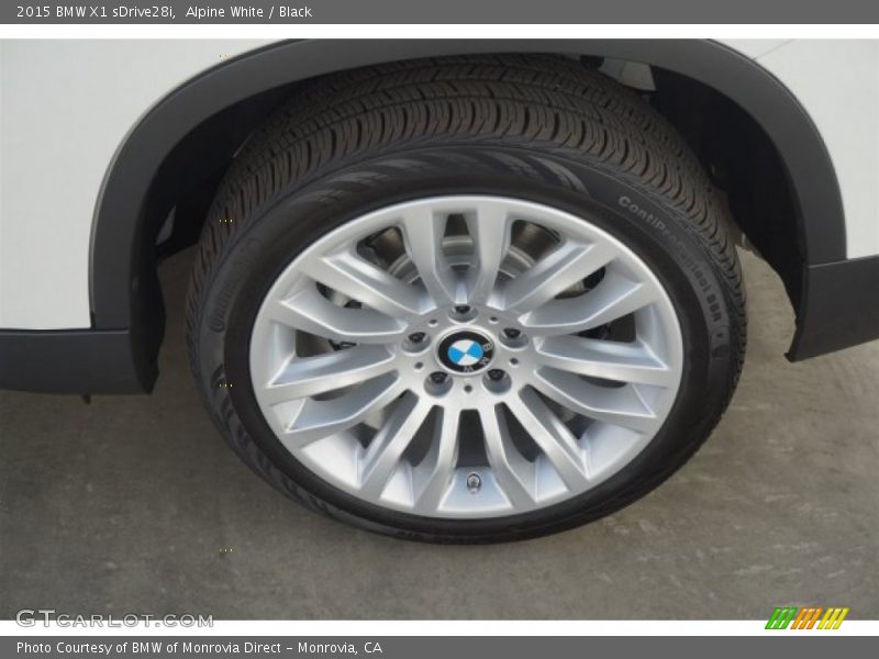 Alpine White / Black 2015 BMW X1 sDrive28i