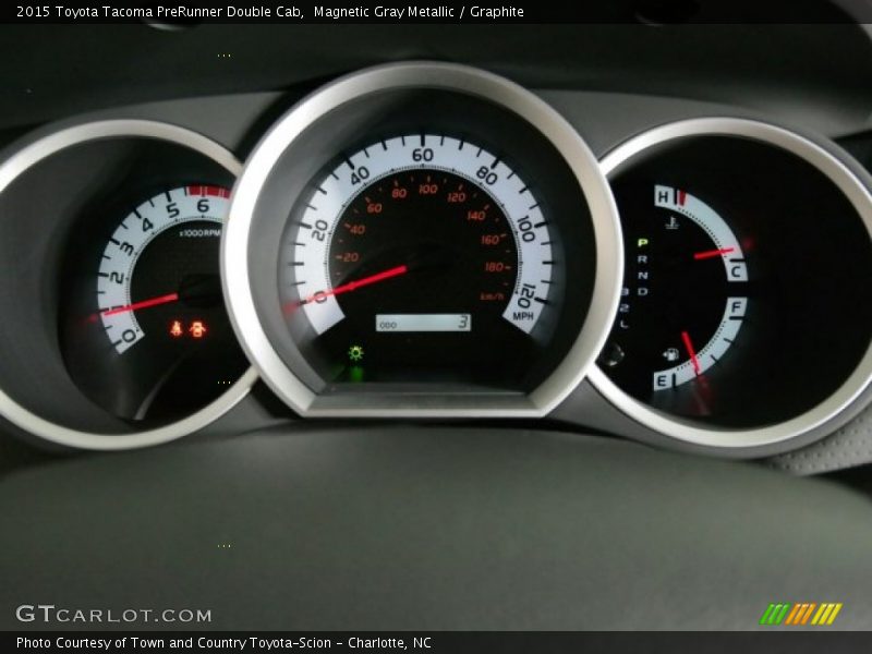 Magnetic Gray Metallic / Graphite 2015 Toyota Tacoma PreRunner Double Cab