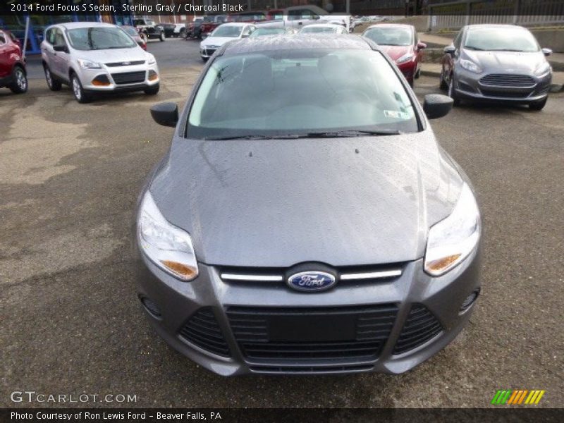 Sterling Gray / Charcoal Black 2014 Ford Focus S Sedan