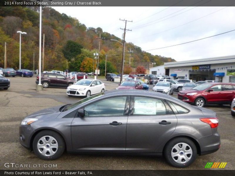 Sterling Gray / Charcoal Black 2014 Ford Focus S Sedan