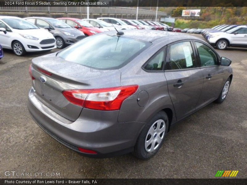 Sterling Gray / Charcoal Black 2014 Ford Focus S Sedan