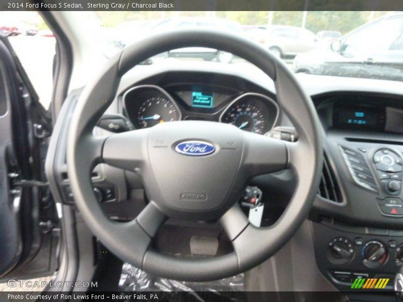 Sterling Gray / Charcoal Black 2014 Ford Focus S Sedan