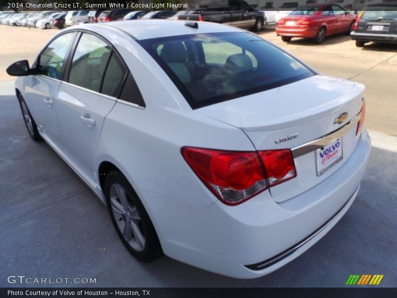 Summit White / Cocoa/Light Neutral 2014 Chevrolet Cruze LT