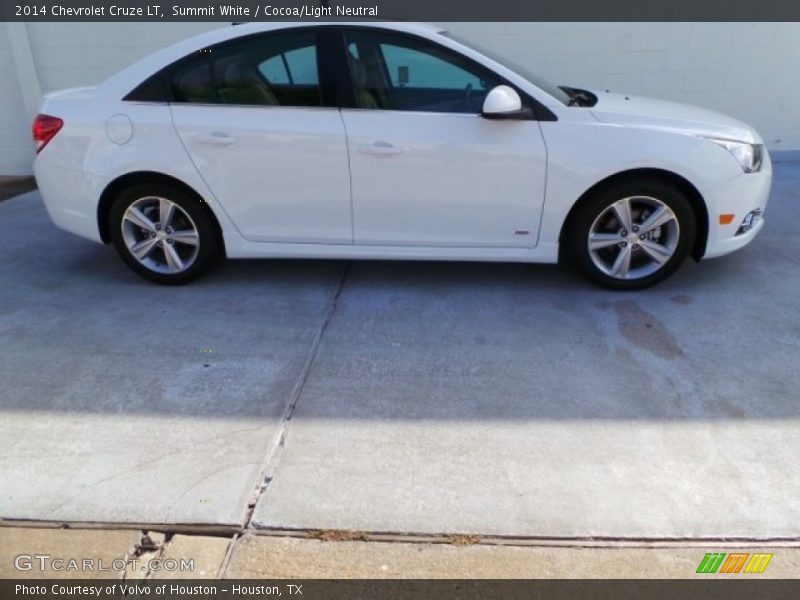 Summit White / Cocoa/Light Neutral 2014 Chevrolet Cruze LT