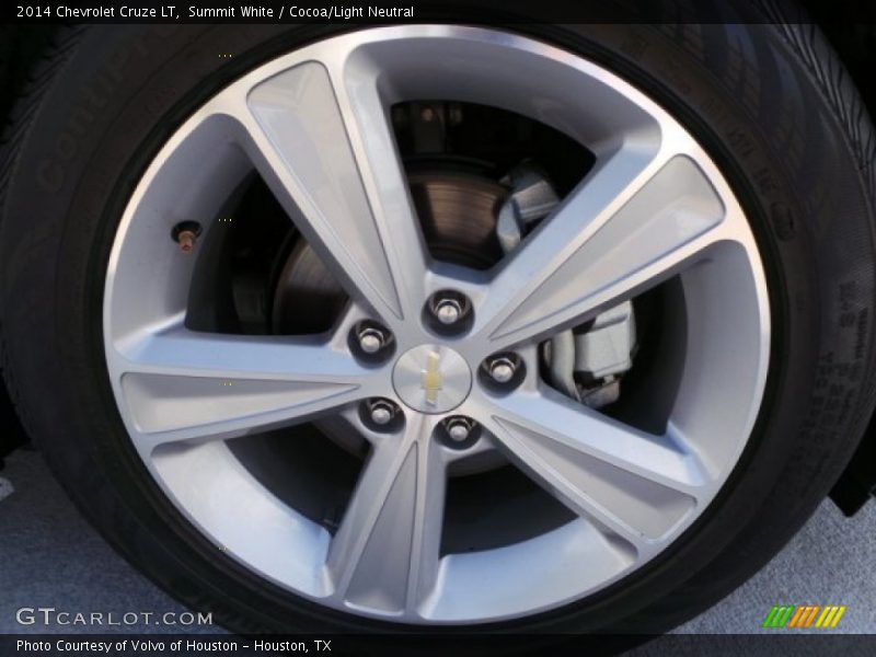 Summit White / Cocoa/Light Neutral 2014 Chevrolet Cruze LT