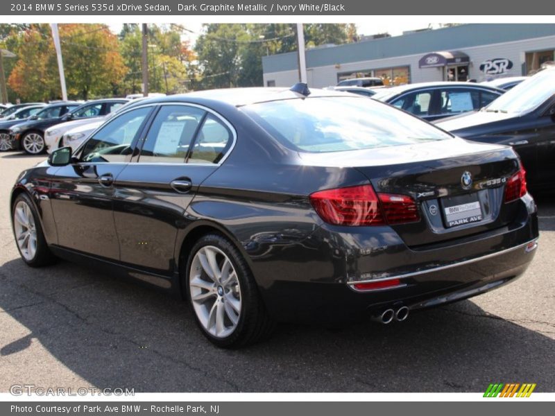 Dark Graphite Metallic / Ivory White/Black 2014 BMW 5 Series 535d xDrive Sedan