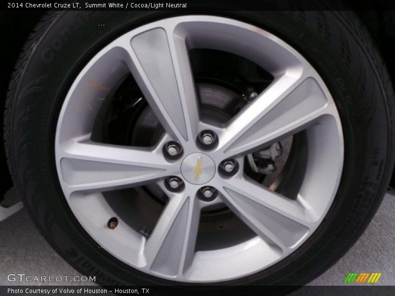 Summit White / Cocoa/Light Neutral 2014 Chevrolet Cruze LT