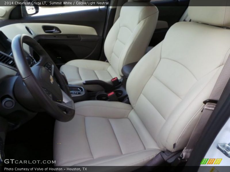 Summit White / Cocoa/Light Neutral 2014 Chevrolet Cruze LT