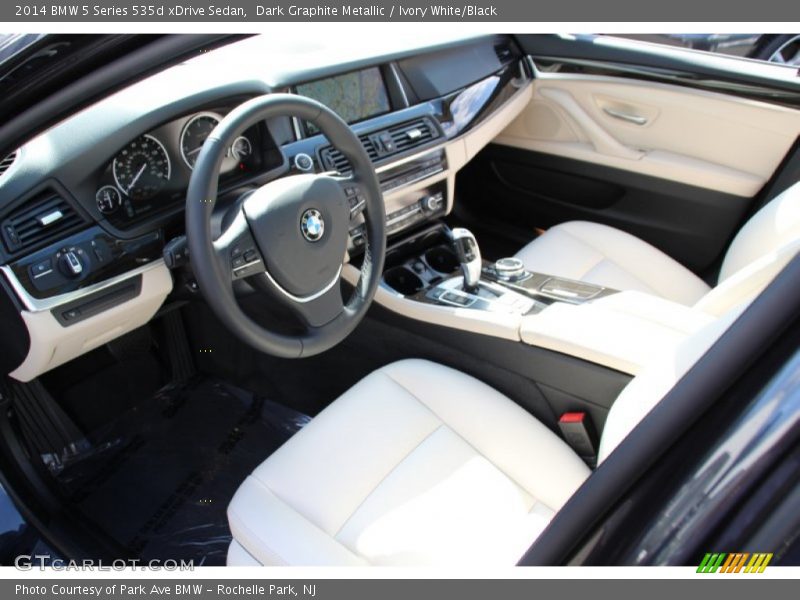Ivory White/Black Interior - 2014 5 Series 535d xDrive Sedan 