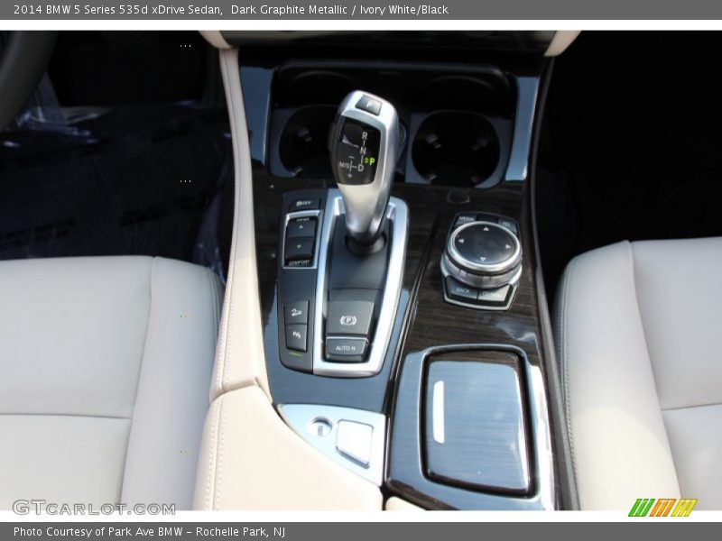 Dark Graphite Metallic / Ivory White/Black 2014 BMW 5 Series 535d xDrive Sedan