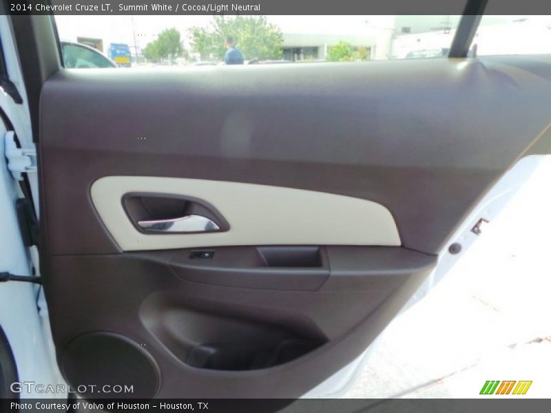 Summit White / Cocoa/Light Neutral 2014 Chevrolet Cruze LT