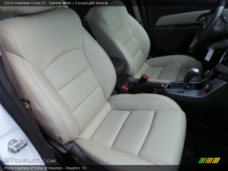 Summit White / Cocoa/Light Neutral 2014 Chevrolet Cruze LT