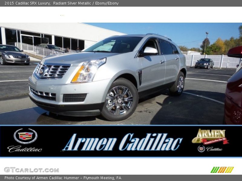 Radiant Silver Metallic / Ebony/Ebony 2015 Cadillac SRX Luxury