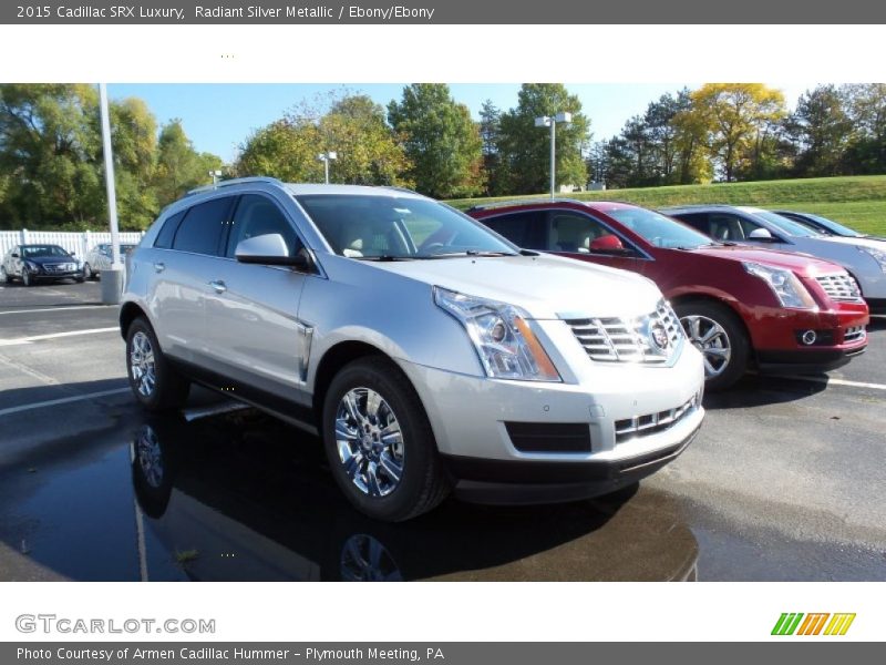 Radiant Silver Metallic / Ebony/Ebony 2015 Cadillac SRX Luxury
