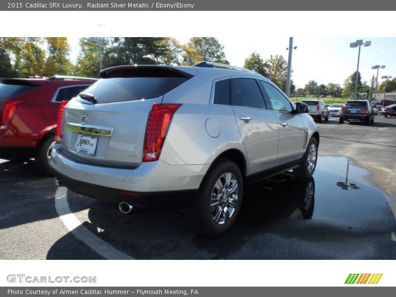 Radiant Silver Metallic / Ebony/Ebony 2015 Cadillac SRX Luxury
