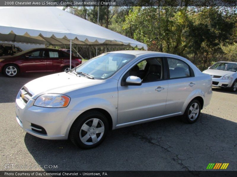 Cosmic Silver Metallic / Charcoal 2008 Chevrolet Aveo LS Sedan