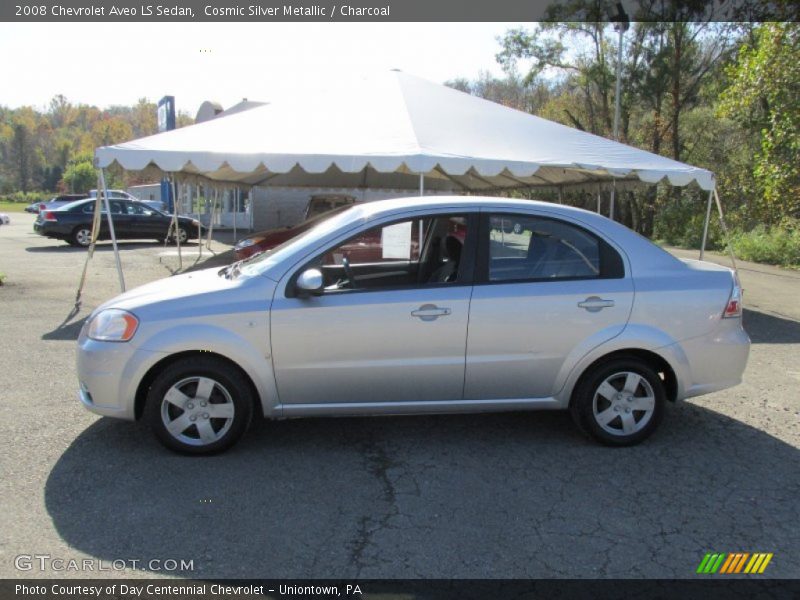 Cosmic Silver Metallic / Charcoal 2008 Chevrolet Aveo LS Sedan