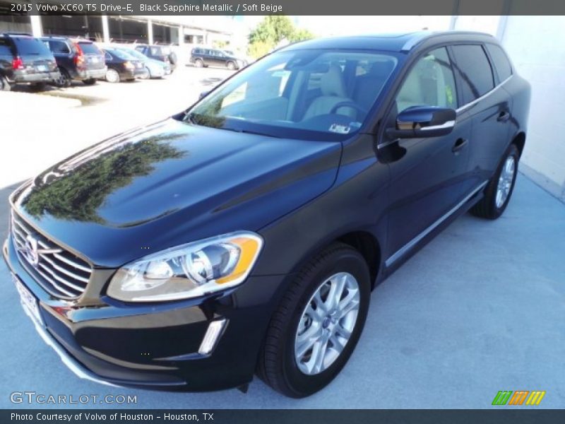 Black Sapphire Metallic / Soft Beige 2015 Volvo XC60 T5 Drive-E