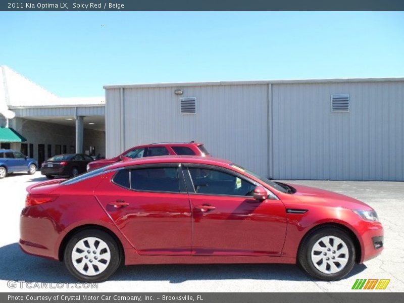 Spicy Red / Beige 2011 Kia Optima LX