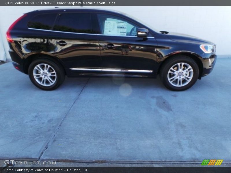 Black Sapphire Metallic / Soft Beige 2015 Volvo XC60 T5 Drive-E