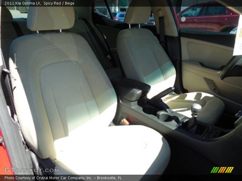 Spicy Red / Beige 2011 Kia Optima LX