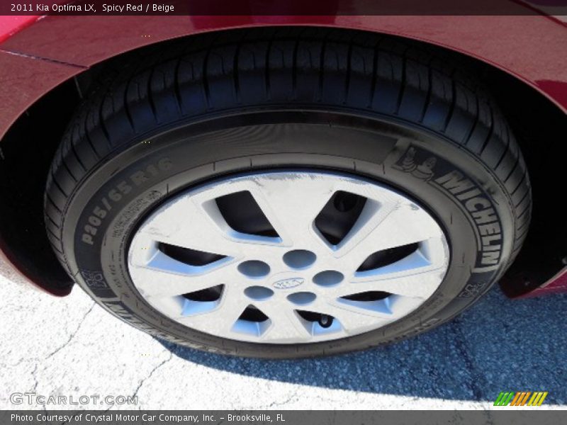 Spicy Red / Beige 2011 Kia Optima LX
