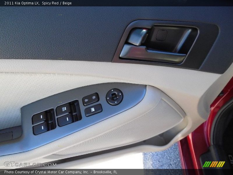 Spicy Red / Beige 2011 Kia Optima LX