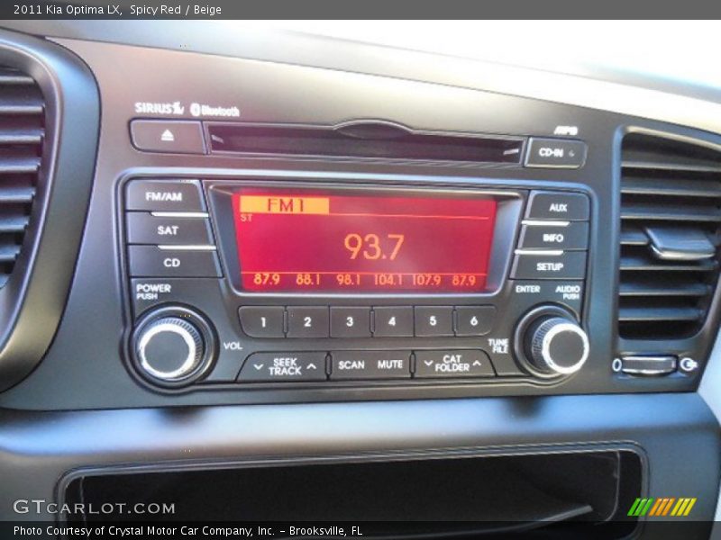 Spicy Red / Beige 2011 Kia Optima LX