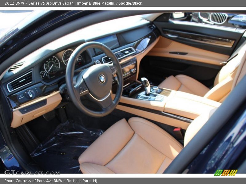 Imperial Blue Metallic / Saddle/Black 2012 BMW 7 Series 750i xDrive Sedan