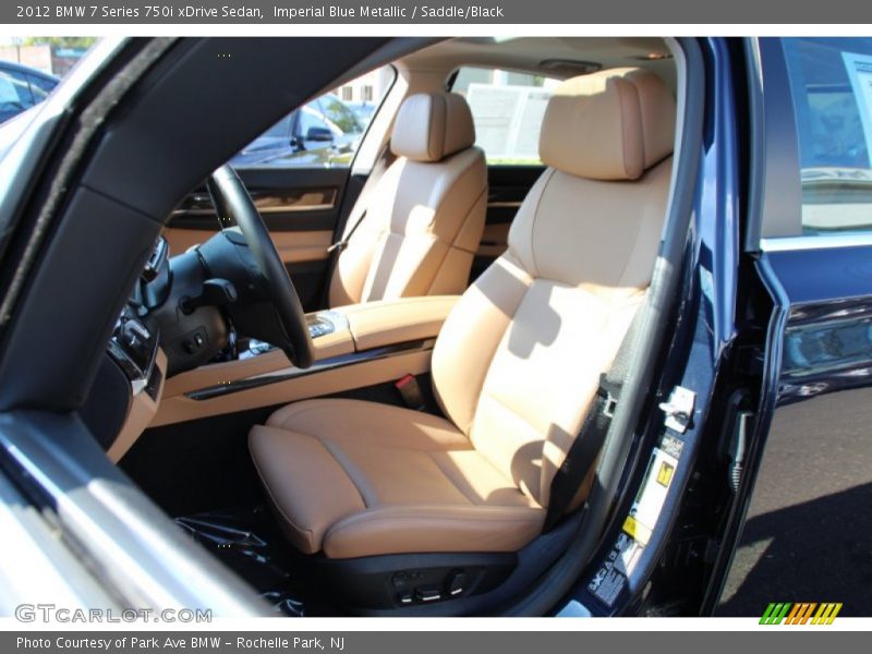 Imperial Blue Metallic / Saddle/Black 2012 BMW 7 Series 750i xDrive Sedan