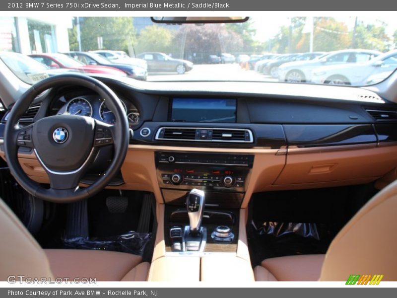 Imperial Blue Metallic / Saddle/Black 2012 BMW 7 Series 750i xDrive Sedan