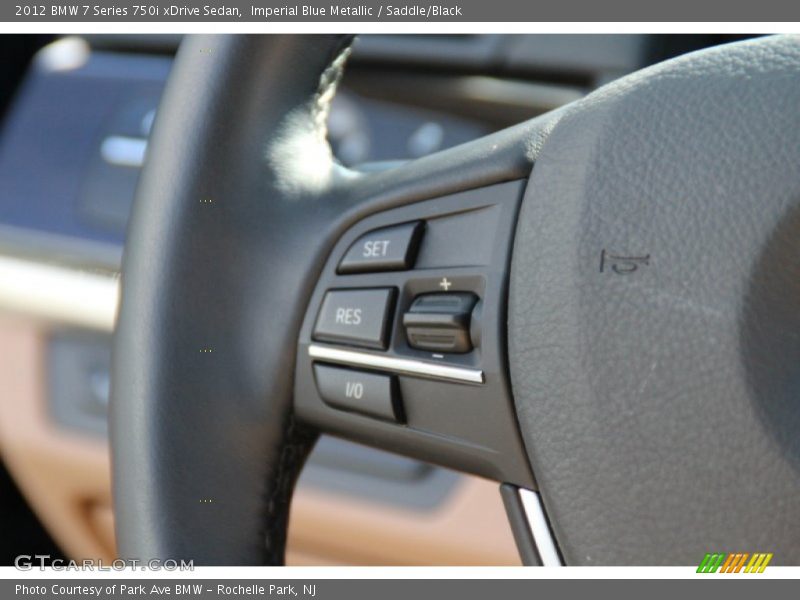 Imperial Blue Metallic / Saddle/Black 2012 BMW 7 Series 750i xDrive Sedan