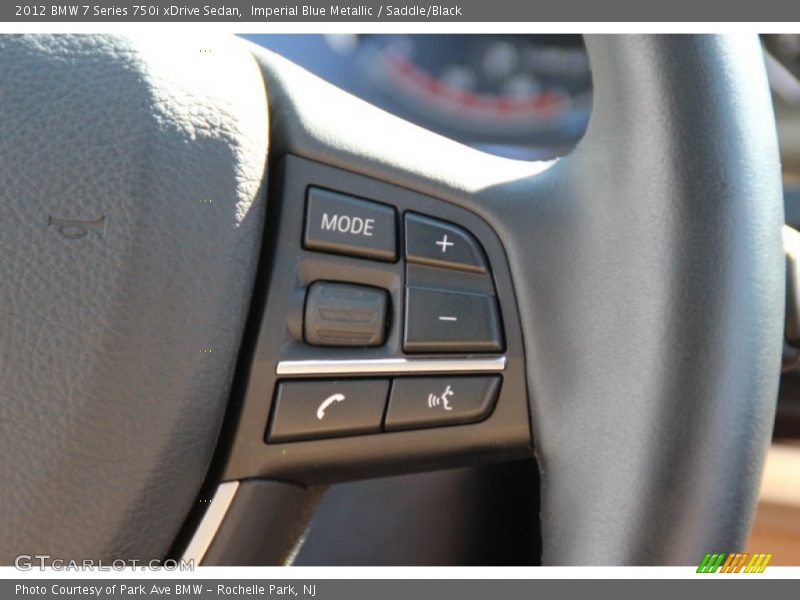 Imperial Blue Metallic / Saddle/Black 2012 BMW 7 Series 750i xDrive Sedan