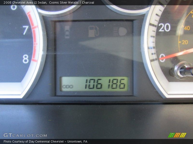 Cosmic Silver Metallic / Charcoal 2008 Chevrolet Aveo LS Sedan