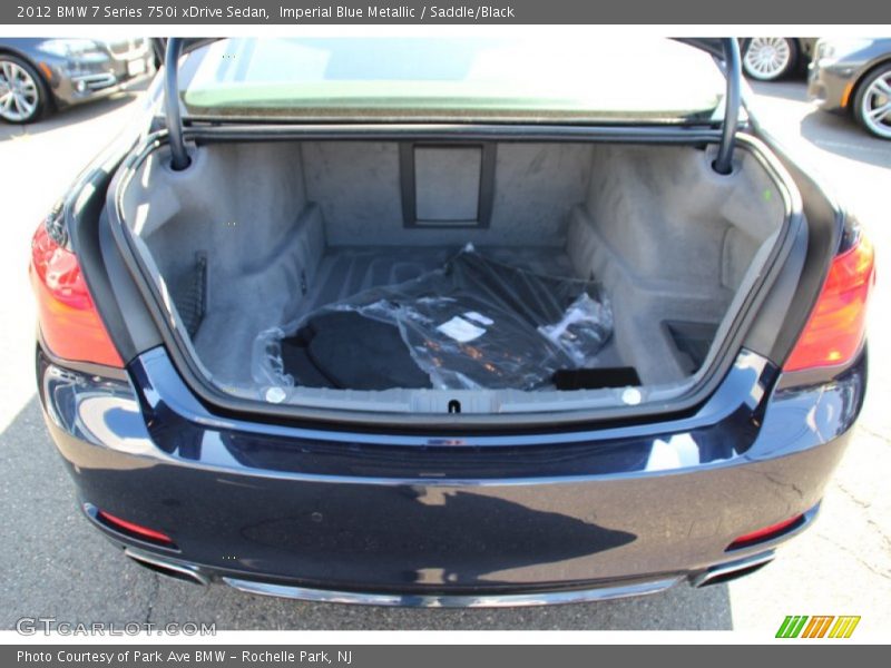 Imperial Blue Metallic / Saddle/Black 2012 BMW 7 Series 750i xDrive Sedan