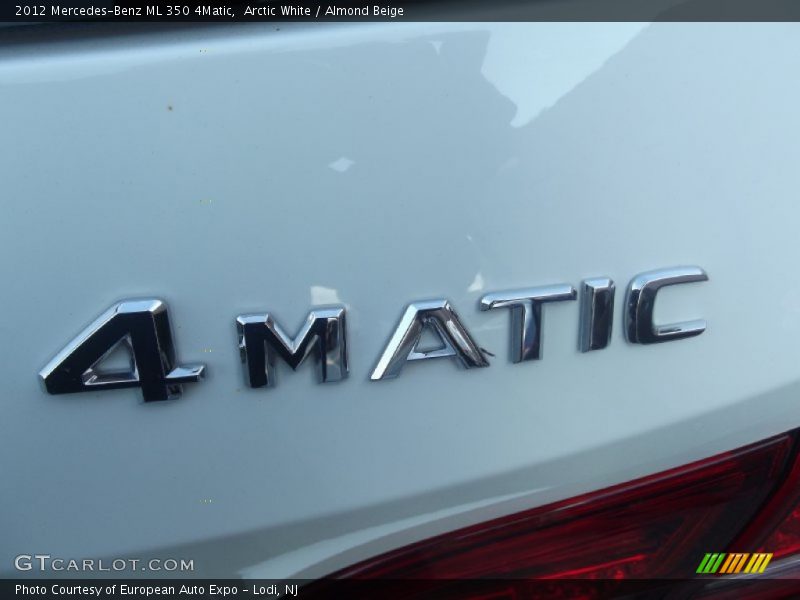 Arctic White / Almond Beige 2012 Mercedes-Benz ML 350 4Matic