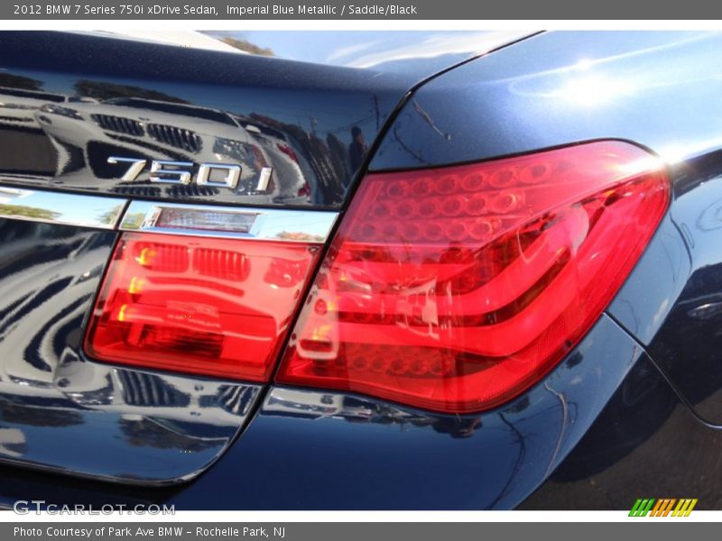 Imperial Blue Metallic / Saddle/Black 2012 BMW 7 Series 750i xDrive Sedan