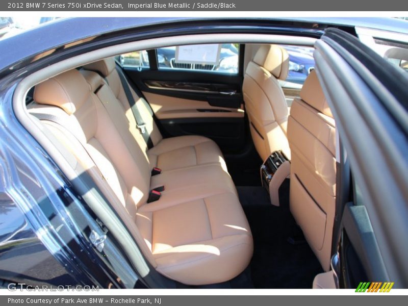 Imperial Blue Metallic / Saddle/Black 2012 BMW 7 Series 750i xDrive Sedan