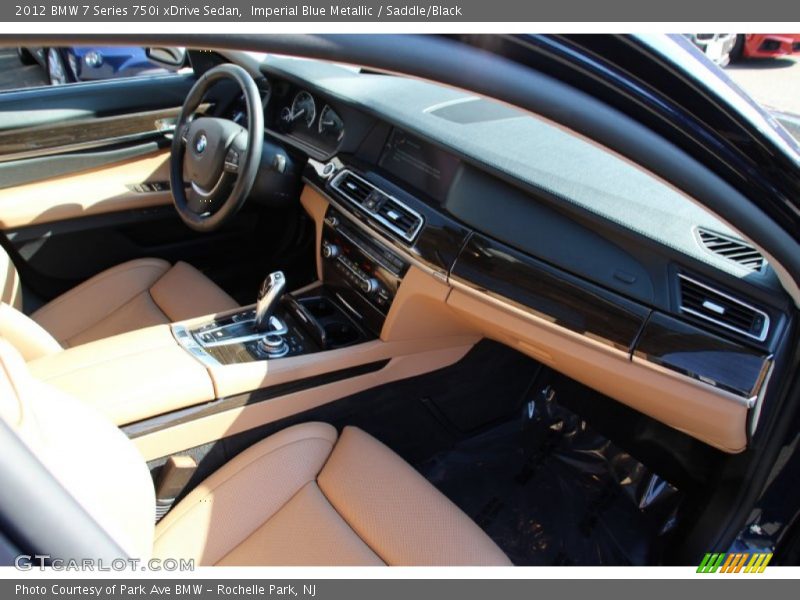 Imperial Blue Metallic / Saddle/Black 2012 BMW 7 Series 750i xDrive Sedan