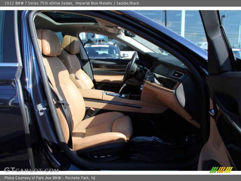 Imperial Blue Metallic / Saddle/Black 2012 BMW 7 Series 750i xDrive Sedan