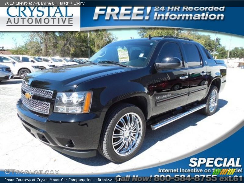 Black / Ebony 2013 Chevrolet Avalanche LT