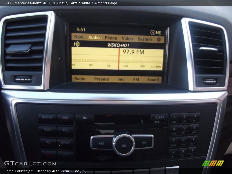 Arctic White / Almond Beige 2012 Mercedes-Benz ML 350 4Matic