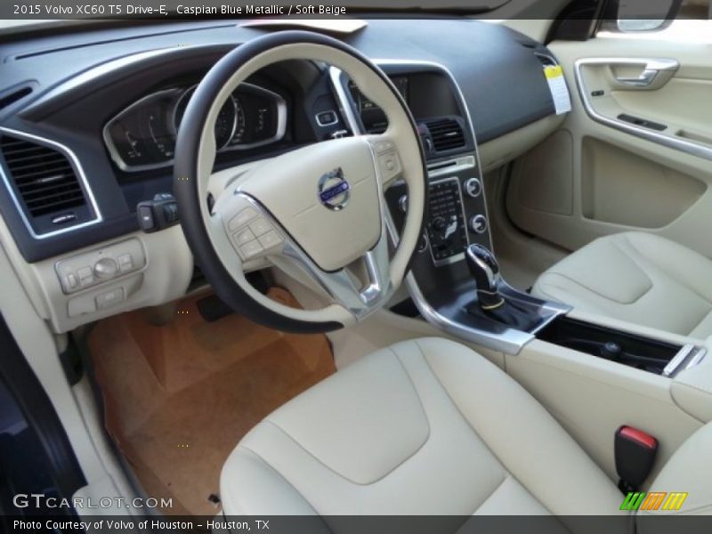 Caspian Blue Metallic / Soft Beige 2015 Volvo XC60 T5 Drive-E